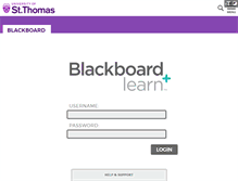 Tablet Screenshot of blackboard.stthomas.edu