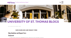 Desktop Screenshot of blogs.stthomas.edu